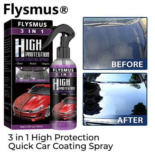 Flysmus® 3 in 1 High Protection Quick Car Coating Spray