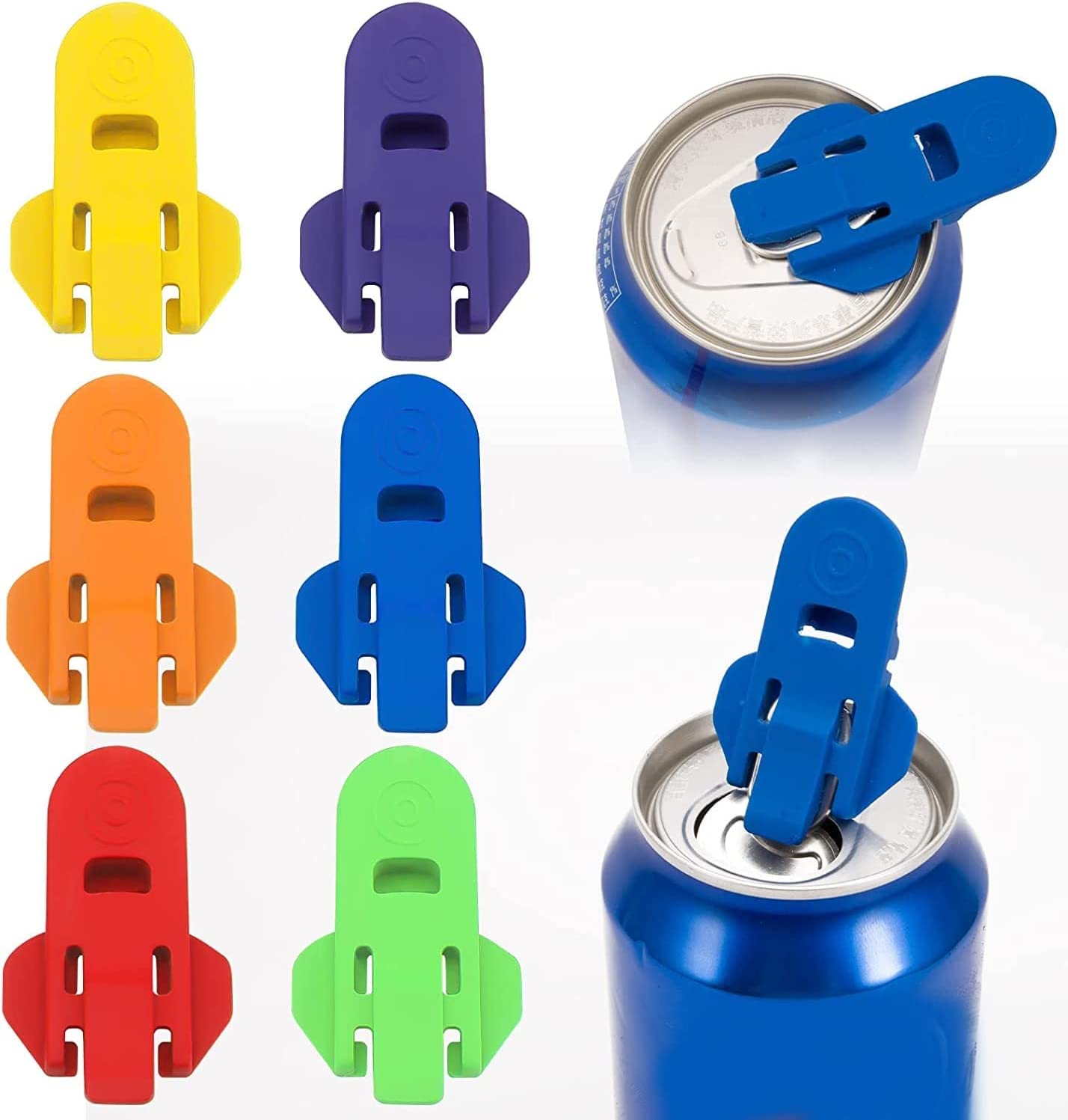 Flysmus® Assorted Soda Can Cover & Tab Opener Set (6 PCS)